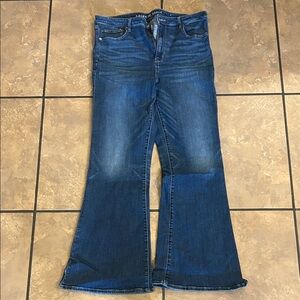 American Eagle Outfitters Dark Blue Flare Jeans